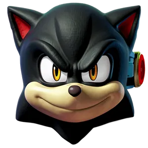 Shadow The Hedgehog Face Close-up PNG 87
