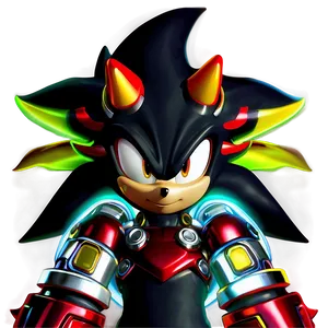 Shadow The Hedgehog Iconic Look PNG 7