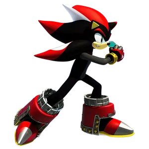 Shadow The Hedgehog In Action PNG 40