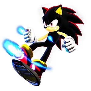 Shadow The Hedgehog In Action PNG Eut