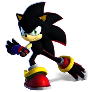 Shadow The Hedgehog In Action PNG Obu