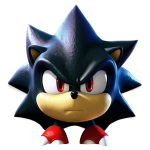 Shadow The Hedgehog Serious Look PNG 05232024