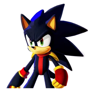 Shadow The Hedgehog Serious Look PNG 3