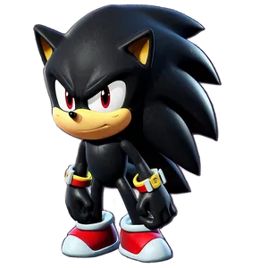 Shadow The Hedgehog Serious Look PNG Ouv