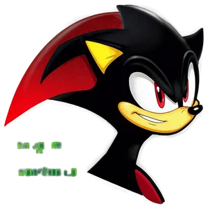 Shadow The Hedgehog Smirking PNG 05232024