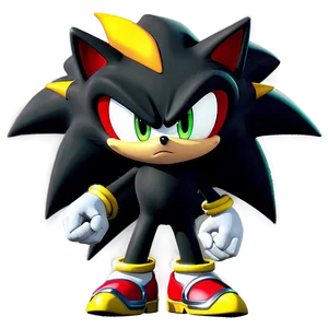 Shadow The Hedgehog Smirking PNG 15