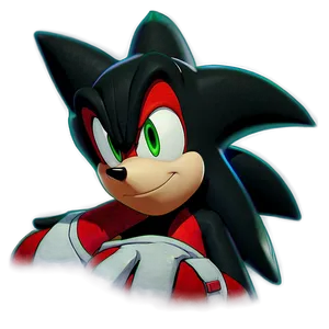 Shadow The Hedgehog Sneering PNG 15