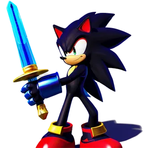 Shadow The Hedgehog With Chaos Spear PNG Kov PNG