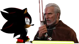 Shadowand Jedi Crossover PNG image