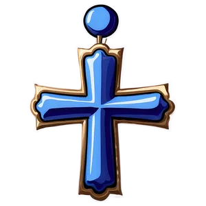 Shadowed Blue Cross Profile PNG Ntb25 PNG