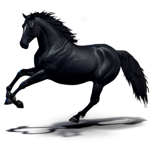 Shadowy Black Horse Figure PNG Wwy17 PNG