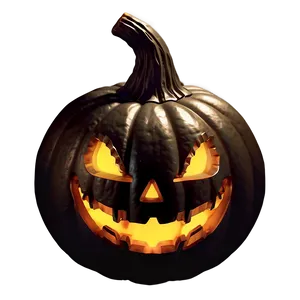 Shadowy Scary Pumpkin Figure PNG Euq11 PNG