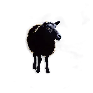 Shadowy Sheep Silhouette Png 06292024 PNG image