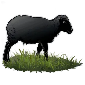 Shadowy Sheep Silhouette Png 19 PNG image