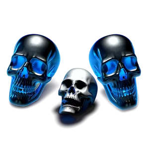 Shadowy Skull Representation PNG B