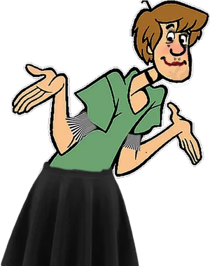 Shaggy Rogers Scooby Doo Character PNG image