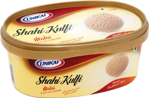 Shahi Kulfi Malai Ice Cream Container PNG