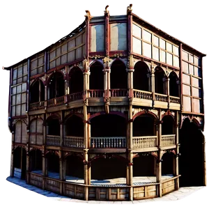 Shakespearean Theatre Setting PNG 06242024 PNG