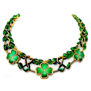 Shamrock Chain Necklace PNG 4 PNG