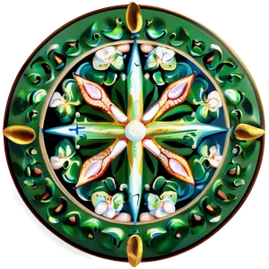 Shamrock Compass Rose PNG Ydo61 PNG