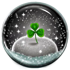 Shamrock In Snow Globe PNG Pbe29 PNG