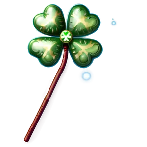 Shamrock Magic Wand PNG Pob PNG