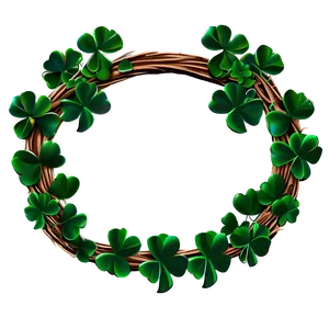 Shamrock Wreath PNG 05242024