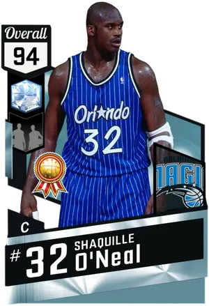 Shaq Orlando Magic Card94 Overall