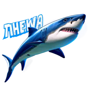 Shark Cartoon With Glasses Png 96 PNG image