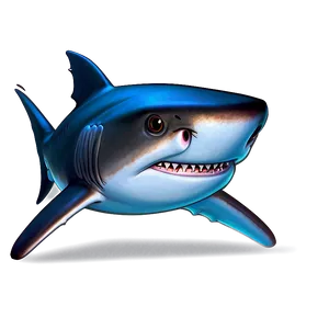 Shark Cartoon With Glasses Png 97 PNG image