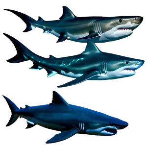 Shark Family Png Dmw32 PNG image