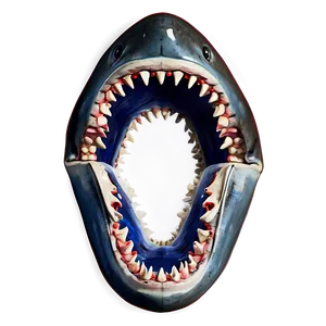 Shark Jaw On White Background Png 06292024 PNG image