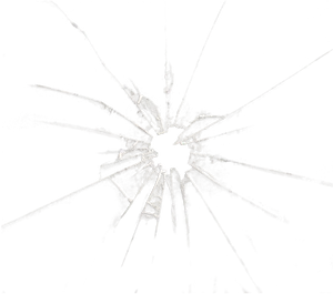 Shattered Glass Bullet Impact PNG image