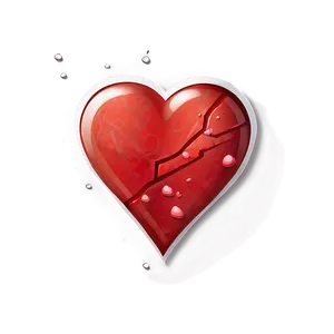 Shattered Heart Emoji Png 06122024 PNG image