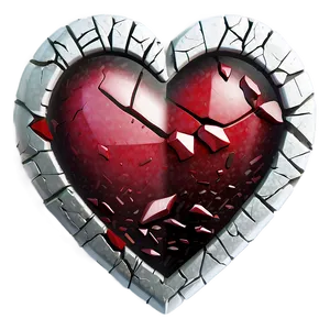 Shattered Heart Emoji Png Aww42 PNG image