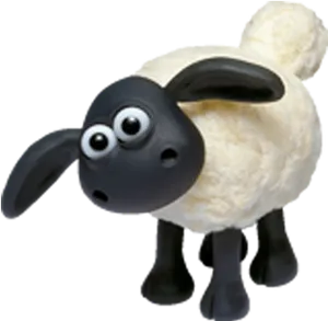 Shaunthe Sheep Cartoon Character PNG image