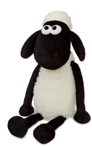 Shaunthe Sheep Plush Toy PNG image