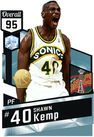 Shawn Kemp Sonics Card95 Overall PNG image