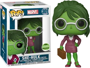 She Hulk Funko Pop Lawyer Version PNG