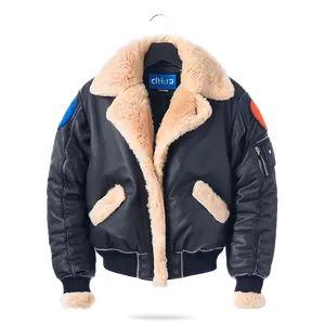Shearling Collar Bomber PNG 22 PNG