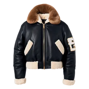 Shearling Collar Bomber PNG 81 PNG