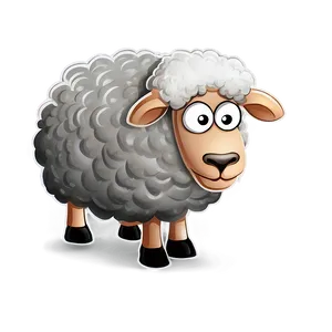 Sheep Cartoon Character PNG 05232024