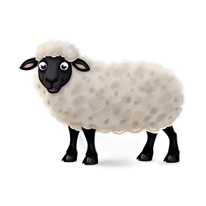 Sheep Cartoon Character PNG 05232024