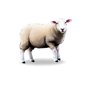 Sheep Drawing PNG 05232024
