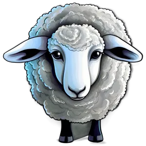 Sheep Illustration PNG 05232024