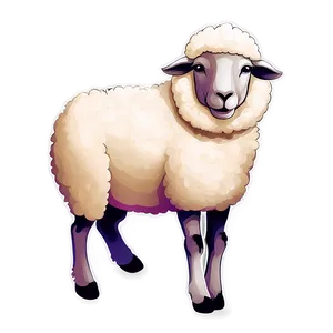 Sheep Illustration PNG Pne13