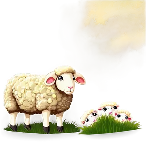 Sheep In Field PNG 88