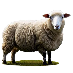 Sheep In Pasture PNG 05232024