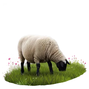 Sheep In Pasture PNG 95