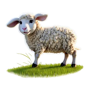 Sheep Outline PNG 4